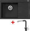 Granitový dřez Sinks RIM 780 L Granblack + Mix 3 P GR G5630