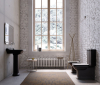 Kerasan WALDORF WC kombi mísa 40x68cm, spodní/zadní odpad, černá mat 411731