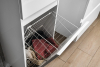 Aqualine ALTAIR vysoká skříňka s košem 40x184x31cm, levá, bílá AI185L