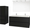 Mereo Opto, koupelnová skříňka 81 cm, bílá/dub Riviera CN931S