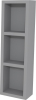 Mereo Aira, koupelnová skříňka 20 cm, horní, policová, Multidecor, Šedý Supermat CN796SSEDA