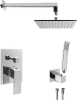 Sapho LATUS podomítkový sprchový set s pákovou baterií, 2 výstupy, chrom 1102-42-01