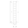 Sapho DINA otopné těleso 250x1680mm, bílá IR377TW