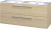 Mereo Bino, koupelnová skříňka s keramickým umyvadlem 121 cm, dub Sand Barbera CN633
