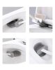 Aqualine WC silikonová štětka závěsná/na postavení, bílá TF010