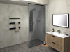 Polysan ARCHITEX sada pro uchycení skla, podlaha-stěna-strop, max. š. 1200mm, černá mat AXL2812B