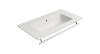 GSI PURA keramické umyvadlo Slim 82x46cm, bez otvoru, bílá mat 8885009