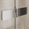 Mereo Sprchový kout, Novea, R 550, 90x90x200 cm, pantový, chrom ALU, sklo čiré 6 mm, EC CK70101Z