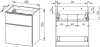 Mereo Mailo, koupelnová skříňka 61 cm, chrom madlo, Multidecor, Dub Arlington CN590SDARL