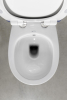 Isvea SENTIMENTI CLEANWASH závěsná WC mísa, integrovaný ventil a bidet. sprška, Rimless, 36x51cm, bílá 10ARS1010