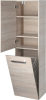 Aqualine VEGA skříňka vysoká s košem, 40x150x31cm, dub platin VG960