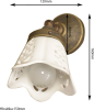 Sapho SORENTO svítidlo E14, 40W, 230V, IP21, keramické stínítko, bronz MC098