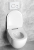 BRILLA závěsné WC Rimless bílá s podomítkovou nádržkou a tlačítkem Schwab, bílá 100614-SET5