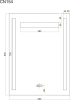Mereo Zrcadlo 60x80 cm s LED osvětlením CN154