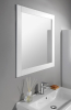 Aqualine FAVOLO zrcadlo v rámu 80x80cm, bílá mat FV080