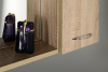 Aqualine ZOJA/KERAMIA FRESH galerka s LED osvětlením, 60x60x14cm, pravá, dub platin 45028