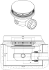 Polysan Vaničkový sifon, průměr otvoru 90mm, DN40, ABS, bílá 73181