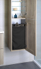 Sapho Prádelní koš do skříně 310x500x230mm, suchý zip, černá UPK350B