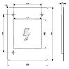 Sapho SENFINECO zrcadlo s LED osvětlením 65x79cm, 3D efekt SF115