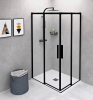 Polysan ALTIS BLACK obdélníkový sprchový kout 1000x800 mm, L/P varianta, rohový vstup, čiré sklo AL1512BAL1582B