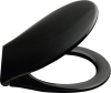 GSI CLASSIC WC sedátko, Soft Close, Quick Release, černá/chrom MSC87CN20