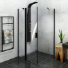 Polysan ZOOM BLACK obdélníkový sprchový kout 1400x800mm L/P varianta ZL1314BZL3280B