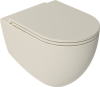 Isvea INFINITY závěsná WC mísa, Rimless, 36, 5x53cm, ivory 10NF02004-2K