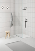 GSI Keramická sprchová vanička, obdélník 100x70x2cm, bílá mat 46100709
