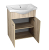 Aqualine KERAMIA FRESH umyvadlová skříňka 60, 6x74x34cm, dub platin 50065