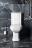 Kerasan WALDORF WC kombi, spodní/zadní odpad, bílá-chrom WCSET04-WALDORF