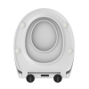 Mereo Samozavírací WC sedátko, duroplast, bílé, s odnímatelnými panty CLICK CSS119