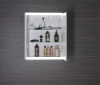 Sapho BATU galerka 60x71x15cm, 2x LED osvětlení, bílá 1141120