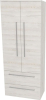 Mereo Bino, koupelnová skříňka vysoká 163 cm, dvojitá, Multidecor, White Loft Pine CN699WLP1