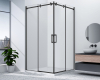Gelco DRAGON BLACK obdélníkový sprchový kout 800x1000mm L/P varianta, rohový vstup GD4280BGD4210B