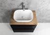 Aqualine ALTAIR umyvadlová skříňka 67x60x45cm, černá mat AI670