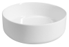 Isvea INFINITY ROUND keramické umyvadlo na desku, průměr 36cm, bílá 10NF65036