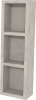 Mereo Aira, koupelnová skříňka 20 cm, horní, policová, Multidecor, Chromix stříbrný CN796SACST