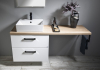 Aqualine VEGA deska pod umyvadlo 145x45cm, dub platin VG750