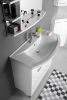 Aqualine ZERO 86 keramické umyvadlo nábytkové 86x50cm, bílá 6085
