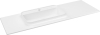 Sapho BRAHEA umyvadlo 131, 6x51, 5cm, rockstone, levé, bílá mat BT132L