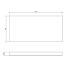 Sapho AVICE deska pod umyvadlo 90x39cm, tl.5cm, old wood AV998