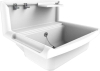 Aliaxis Česká republika s.r.o. Víceúčelové umyvadlo Multiset 550 x 450 x 202 mm, s příslušenstvím, bílé, vysoce odolné PR7181C (60005010099)