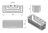 Gedy SMART police, 252x86x102mm, černá mat 2419-14
