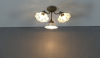 Sapho NAPOLI stropní svítidlo, 3xE14, 40W, 230V, IP21, keramické stínítko, bronz MC613