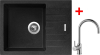 Granitový dřez Sinks PERFECTO 650 Granblack + Vitalia G10630