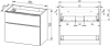 Mereo Mailo, koupelnová skříňka 81 cm, chrom madlo, Multidecor, White Loft Pine CN591SWLP1