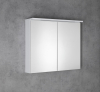 Aqualine KAWA STRIP galerka s LED osvětlením 80x70x22cm, bílá WGL80S