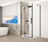 Gelco TRINITY BLACK čtvercový sprchový kout 1000x1000mm, čiré sklo, levé GT5610-10CL-B
