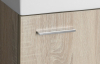 Aqualine ZOJA skříňka s keramickým umyvadlem 40x22 cm, dub platin 51049DP-02