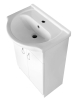 Aqualine SIMPLEX ECO 50 umyvadlová skříňka včetně umyvadla 47x83, 5x29cm SIME500